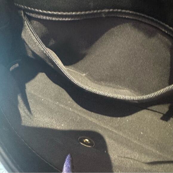 Chanel Graphic Flap Bag Quilted Calfskin Medium Black Beige Goldtone hardware - Picture 9 of 14